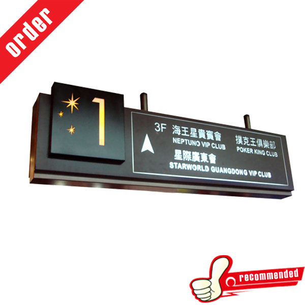 Illuminated Acrylic Panel Rectangle Topper Indication Sign