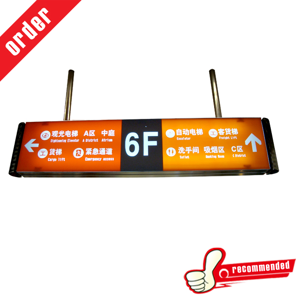 Illuminated Acrylic Panel Rectangle Topper Indication Sign