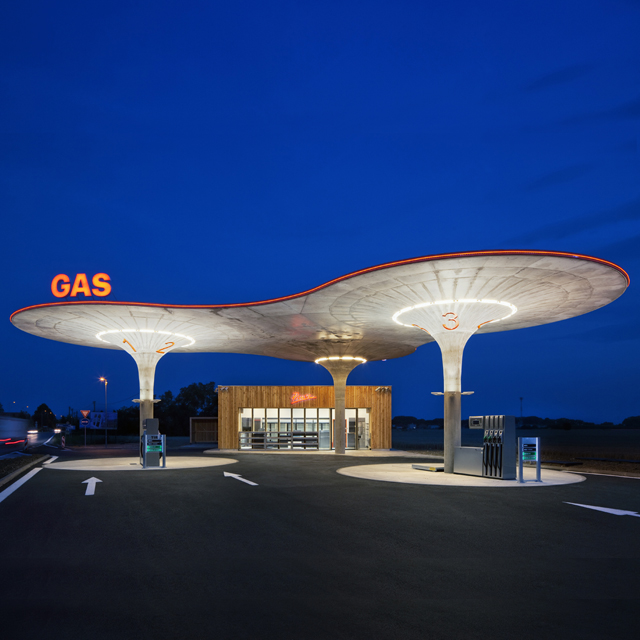 gas station canopy