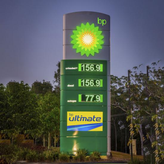 Outdoor led gas station pylon sign