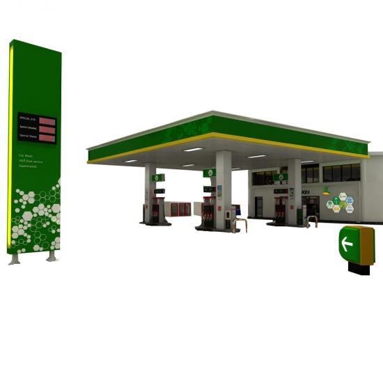 fuel station structure
