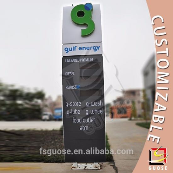 gas station advertising signage