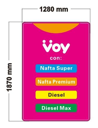 gas station advertising signage