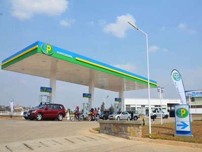 Construction at the gas station in Rwanda