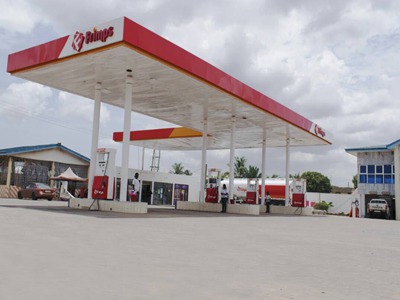 Construction of the Frimps gas station in Ghana, West Africa