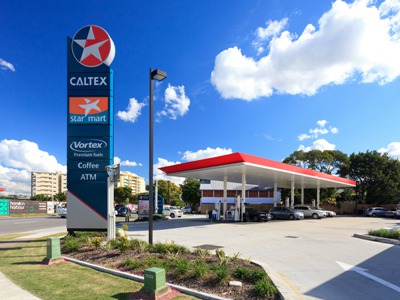 A cooperation with the Caltex gas station