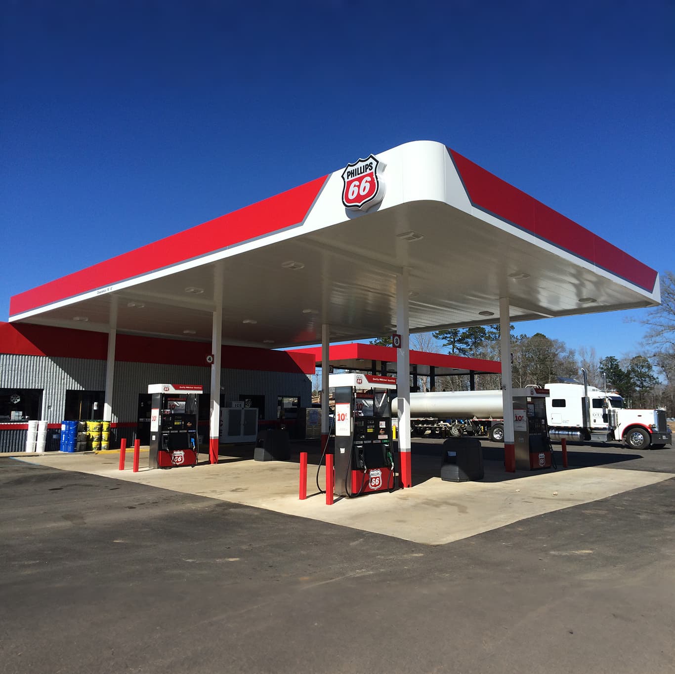  Zimbabwe Gas Station & Light Steel Convenience Store Project